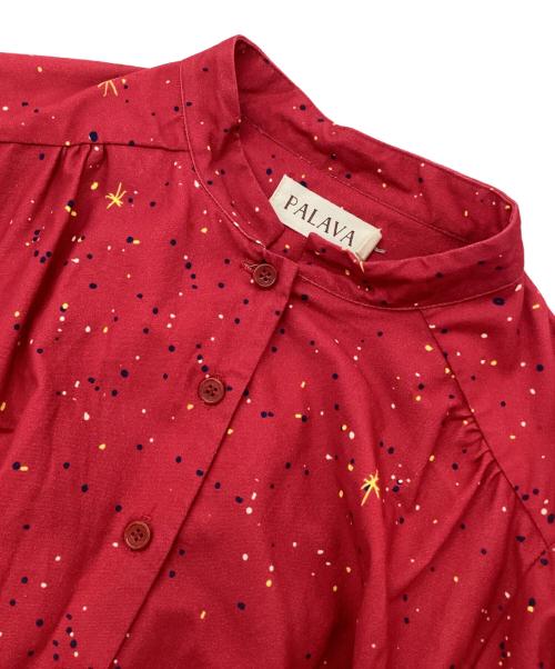 PALAVA（パラバ）PALAVA (パラバ) シャツワンピース レッド サイズ:12の古着・服飾アイテム