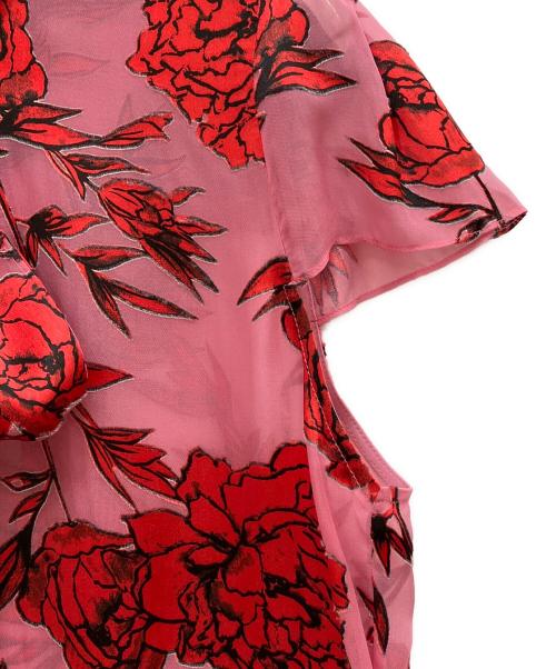 alice+olivia（アリスアンドオリビア）alice+olivia (アリスアンドオリビア) ボウタイブラウス ピンク サイズ:S 未使用品の古着・服飾アイテム