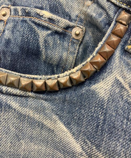 Hysteric Glamour（ヒステリックグラマー）Hysteric Glamour (ヒステリックグラマー) スタッズデニムパンツ ブルー サイズ:32の古着・服飾アイテム