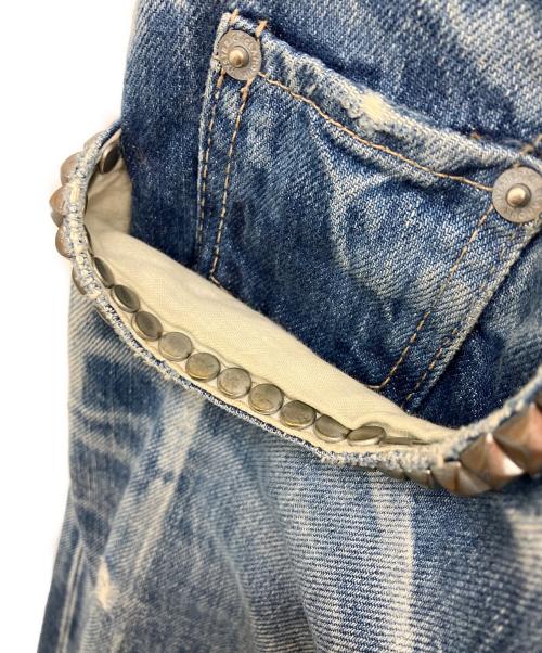 Hysteric Glamour（ヒステリックグラマー）Hysteric Glamour (ヒステリックグラマー) スタッズデニムパンツ ブルー サイズ:32の古着・服飾アイテム