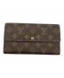 LOUIS VUITTON（ルイ ヴィトン）の古着「モノグラム　ポルトフォイユ・サラ」｜ブラウン