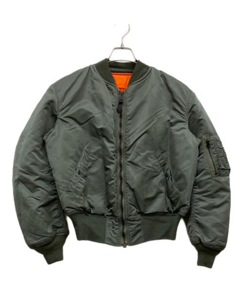 ALPHA（アルファ）ALPHA (アルファ) MA-1ジャケット オリーブ サイズ:Mの古着・服飾アイテム