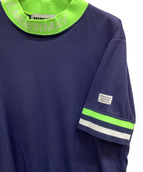 decembermay（ディセンバーメイ）decembermay (ディセンバーメイ) モックネックカットソー ネイビー サイズ:XLの古着・服飾アイテム