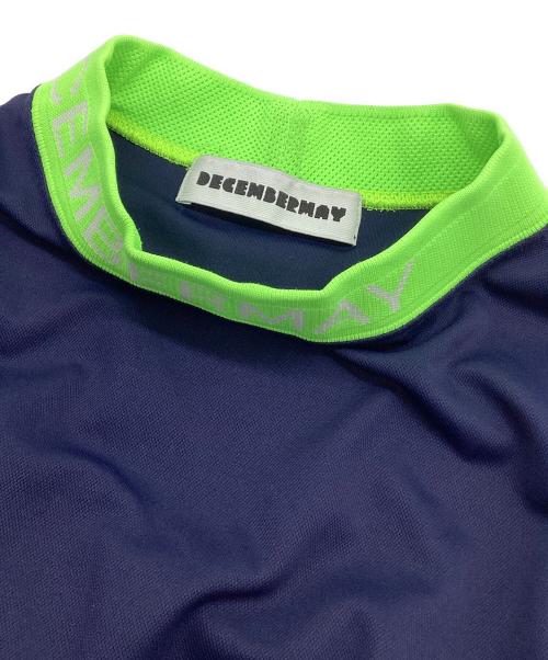 decembermay（ディセンバーメイ）decembermay (ディセンバーメイ) モックネックカットソー ネイビー サイズ:XLの古着・服飾アイテム