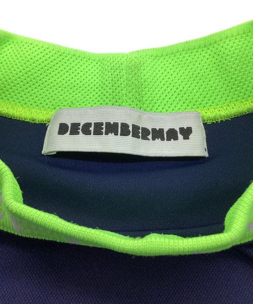 decembermay（ディセンバーメイ）decembermay (ディセンバーメイ) モックネックカットソー ネイビー サイズ:XLの古着・服飾アイテム