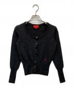 Vivienne Westwood RED LABELヴィヴィアンウエストウッドレッドレーベル）の古着「オーブ刺繍カーディガン」｜グレー