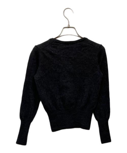 Vivienne Westwood RED LABEL（ヴィヴィアンウエストウッドレッドレーベル）Vivienne Westwood RED LABEL (ヴィヴィアンウエストウッドレッドレーベル) オーブ刺繍カーディガン グレー サイズ:SIZE 2の古着・服飾アイテム