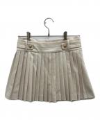 HER LIP TOハーリップトゥ）の古着「Vienna Pleated Mini Skirt」｜ホワイト