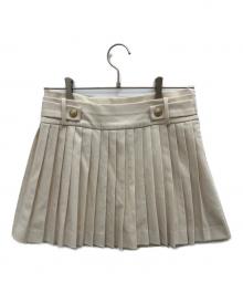 HER LIP TO（ハーリップトゥ）の古着「Vienna Pleated Mini Skirt」｜ホワイト