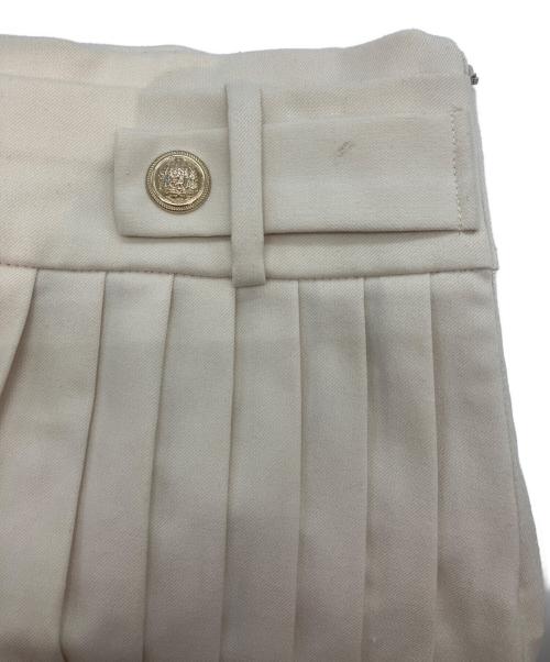 HER LIP TO（ハーリップトゥ）HER LIP TO (ハーリップトゥ) Vienna Pleated Mini Skirt ホワイト サイズ:Sの古着・服飾アイテム