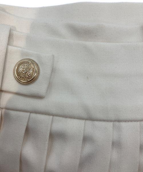 HER LIP TO（ハーリップトゥ）HER LIP TO (ハーリップトゥ) Vienna Pleated Mini Skirt ホワイト サイズ:Sの古着・服飾アイテム
