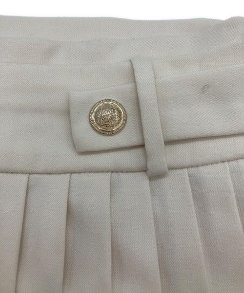 HER LIP TO（ハーリップトゥ）HER LIP TO (ハーリップトゥ) Vienna Pleated Mini Skirt ホワイト サイズ:Sの古着・服飾アイテム