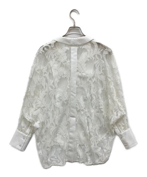 ADORE（アドーア）ADORE (アドーア) ボタニカルレースブラウス ホワイト サイズ:38の古着・服飾アイテム