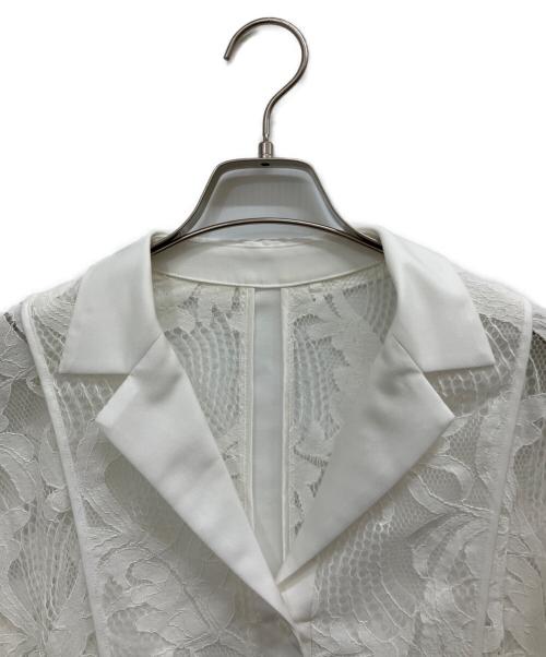 ADORE（アドーア）ADORE (アドーア) ボタニカルレースブラウス ホワイト サイズ:38の古着・服飾アイテム