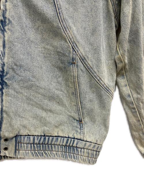 SUPPLIER（サプライヤー）SUPPLIER (サプライヤー) Cross Leather Patch DenimJacket ブルー サイズ:XLの古着・服飾アイテム