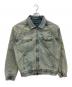 SUPPLIER（サプライヤー）の古着「Cross Leather Patch DenimJacket」｜ブルー