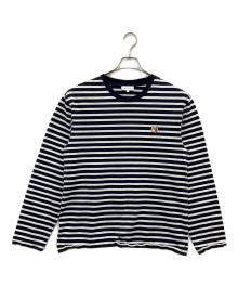 maison kitsune（メゾンキツネ）の古着「ボーダーカットソー」｜ネイビー×ホワイト