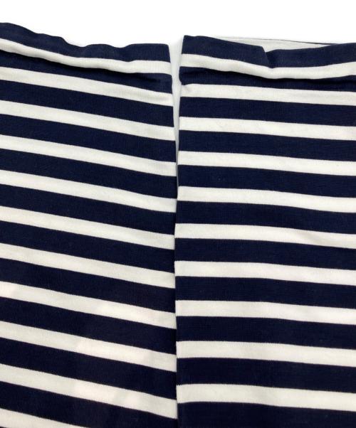 maison kitsune（メゾンキツネ）maison kitsune (メゾンキツネ) ボーダーカットソー ネイビー×ホワイト サイズ:Lの古着・服飾アイテム