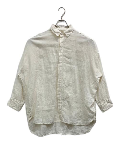 BEARDSLEY（ビアズリー）BEARDSLEY (ビアズリー) リネンシャツ ホワイト サイズ:Ｆの古着・服飾アイテム