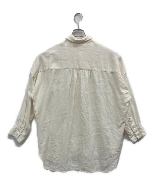 BEARDSLEY（ビアズリー）BEARDSLEY (ビアズリー) リネンシャツ ホワイト サイズ:Ｆの古着・服飾アイテム