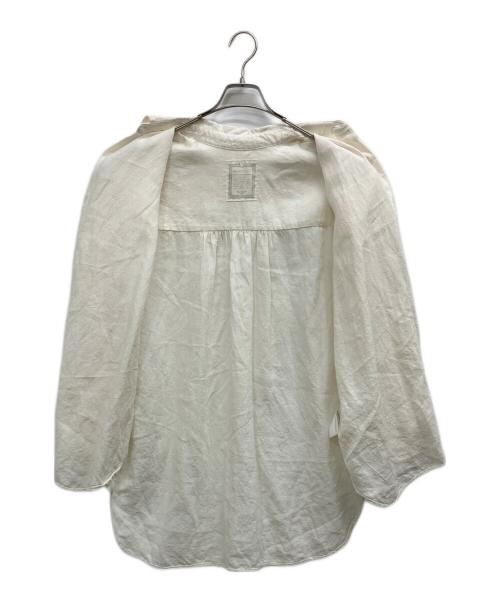 BEARDSLEY（ビアズリー）BEARDSLEY (ビアズリー) リネンシャツ ホワイト サイズ:Ｆの古着・服飾アイテム