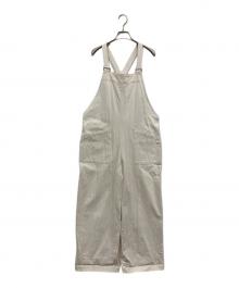 KAGURE（カグレ）の古着「デニムサロペット」｜ホワイト