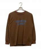 South2 West8サウスツー ウエストエイト）の古着「L/S Crew Neck Tee」｜ブラウン