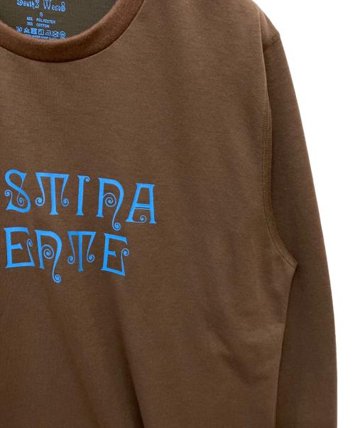 South2 West8（サウスツー ウエストエイト）south2 west8 (サウスツー ウエストエイト) L/S Crew Neck Tee ブラウン サイズ:Sの古着・服飾アイテム