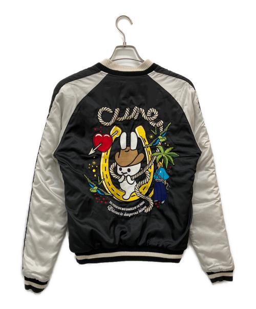 CUNE（キューン）CUNE (キューン) スカジャン ブラック×ホワイト サイズ:SIZE 1の古着・服飾アイテム