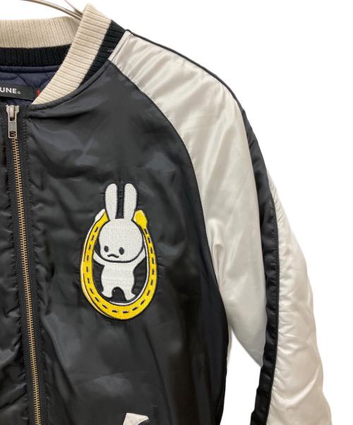 CUNE（キューン）CUNE (キューン) スカジャン ブラック×ホワイト サイズ:SIZE 1の古着・服飾アイテム