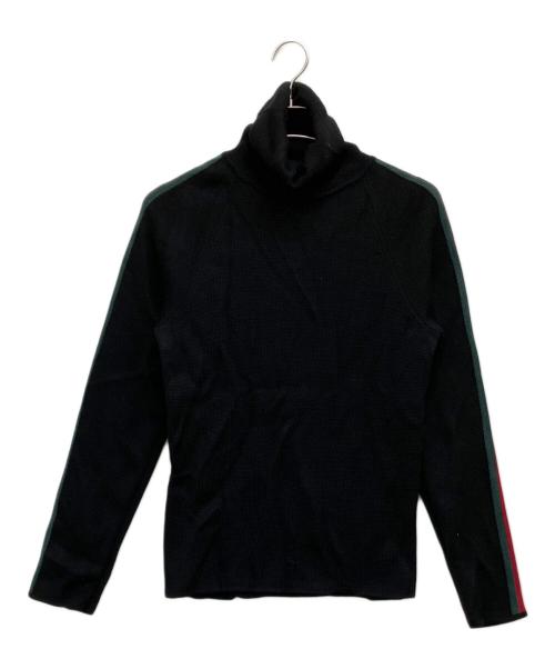 GUCCI（グッチ）GUCCI (グッチ) シェリーラインタートルネックニット ブラック サイズ:Mの古着・服飾アイテム