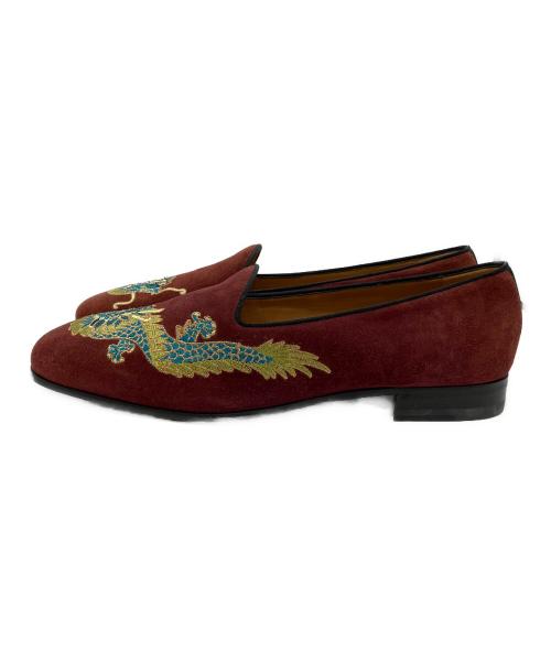 GUCCI（グッチ）GUCCI (グッチ) スリッポン レッド サイズ:SIZE71/2の古着・服飾アイテム