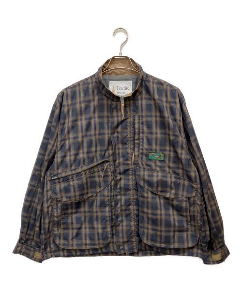 FOX FIRE（フォックスファイヤー）FOX FIRE (フォックスファイヤー) FREAK'S STORE (フリークスストア) 別注 New destination JKT CHECK ブラウン サイズ:Mの古着・服飾アイテム