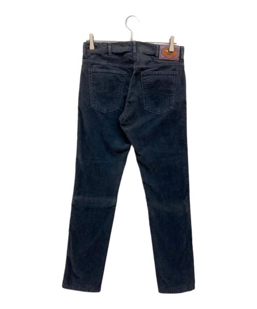 GUCCI（グッチ）GUCCI (グッチ) BEEパッチ コーデュロイ パンツ ネイビー サイズ:30の古着・服飾アイテム