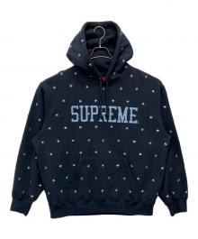 SUPREME（シュプリーム）の古着「Stars Studded Hooded Sweatshirt」｜ネイビー