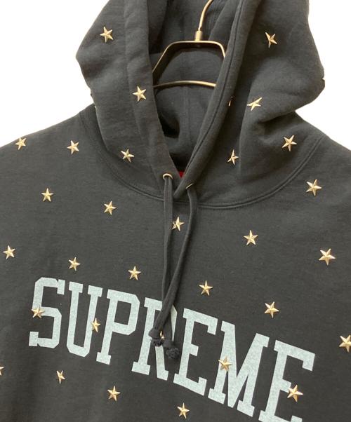 SUPREME（シュプリーム）Supreme (シュプリーム) Stars Studded Hooded Sweatshirt ネイビー サイズ:Lの古着・服飾アイテム