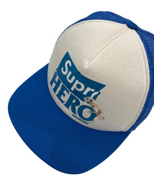 SUPREME（シュプリーム）Supreme (シュプリーム) ANTIHERO (アンタイヒーロー) メッシュキャップ ブルーの古着・服飾アイテム
