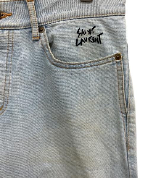 Saint Laurent Paris（サンローランパリ）Saint Laurent Paris (サンローランパリ) デニムパンツ スカイブルー サイズ:SIZE31の古着・服飾アイテム