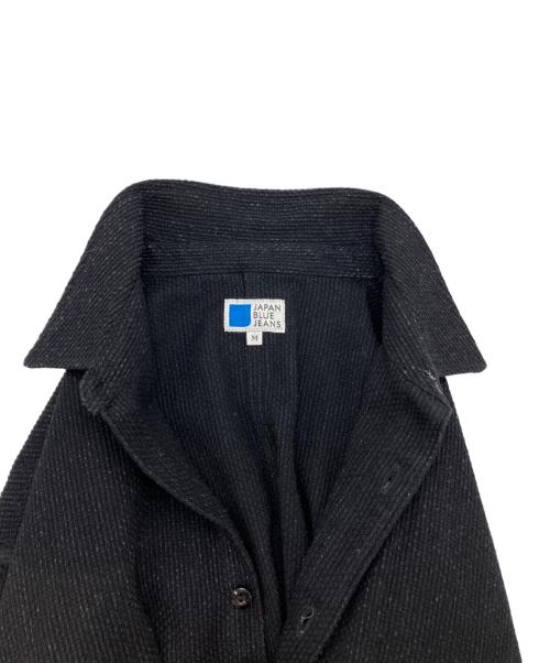 JAPAN BLUE JEANS（ジャパンブルージーンズ）JAPAN BLUE JEANS (ジャパンブルージーンズ) 刺子ビッグシャツジャケット ブラック サイズ:Mの古着・服飾アイテム