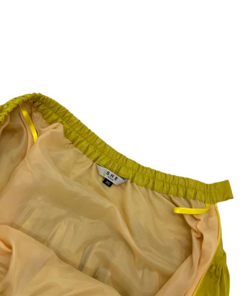 SHE TOKYO（シートーキョー）SHE TOKYO (シートーキョー) Eleanorスカート イエロー サイズ:SIZE36の古着・服飾アイテム