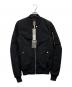 RICK OWENS（リックオウエンス）の古着「BOMBER IMBOTTITO FLIGHT JACKET」｜ブラック