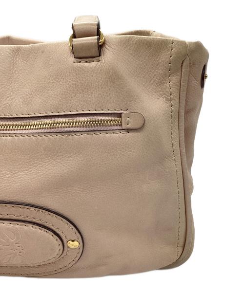 LOEWE（ロエベ）LOEWE (ロエベ) レザーバッグ ピンクの古着・服飾アイテム
