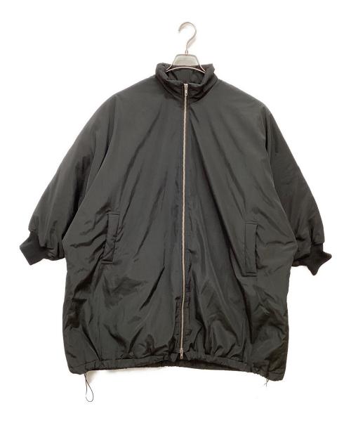 BEARDSLEY（ビアズリー）BEARDSLEY (ビアズリー) 中綿BIGポンチョコート ブラック サイズ:Fの古着・服飾アイテム
