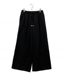 VERMEIL par iena（ヴェルメイユ パー イエナ）の古着「26SS《手洗い可》トリアセリネンパンツ」｜ブラック