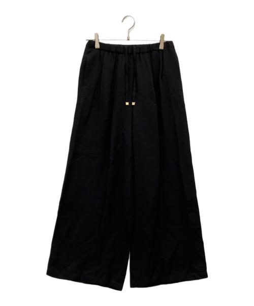 VERMEIL par iena（ヴェルメイユ パー イエナ）VERMEIL par iena (ヴェルメイユ パー イエナ) 26SS《手洗い可》トリアセリネンパンツ ブラック サイズ:36の古着・服飾アイテム