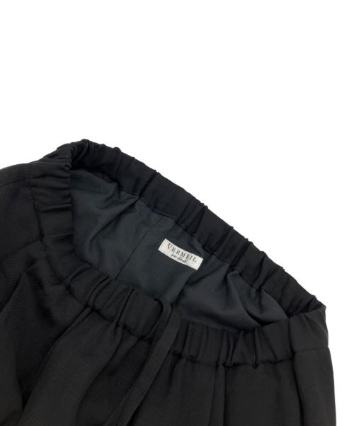 VERMEIL par iena（ヴェルメイユ パー イエナ）VERMEIL par iena (ヴェルメイユ パー イエナ) 26SS《手洗い可》トリアセリネンパンツ ブラック サイズ:36の古着・服飾アイテム