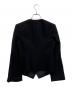 GIORGIO ARMANI (ジョルジオアルマーニ) ノーカラージャケット ブラック サイズ:38：30000円