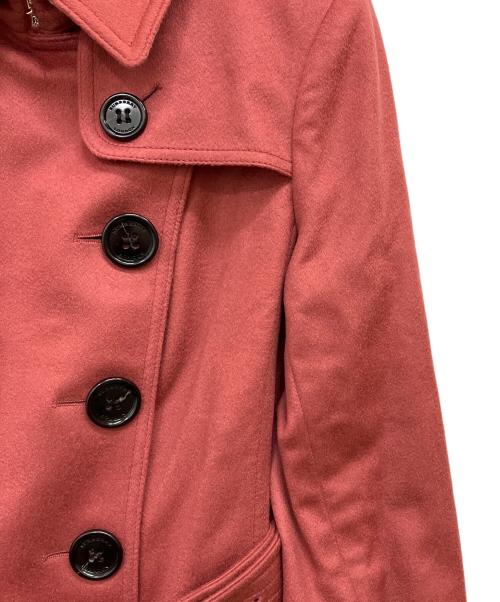 BURBERRY LONDON（バーバリーロンドン）BURBERRY LONDON (バーバリーロンドン) カシミヤトレンチコート レッド サイズ:38の古着・服飾アイテム