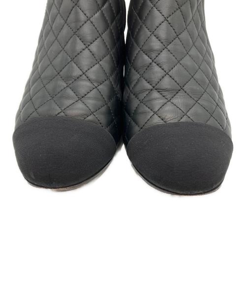 CHANEL（シャネル）CHANEL (シャネル) ショートブーツ ブラック サイズ:38の古着・服飾アイテム