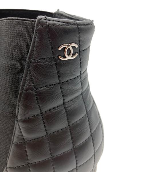 CHANEL（シャネル）CHANEL (シャネル) ショートブーツ ブラック サイズ:38の古着・服飾アイテム